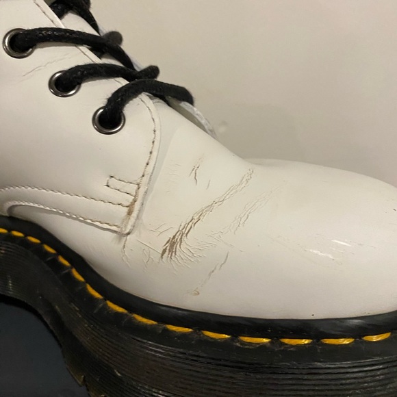 Doc Martin white jadon platform poots - Picture 3 of 6